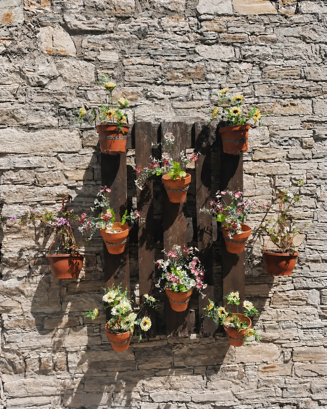 Flowers outside a traditional Cypriot village home